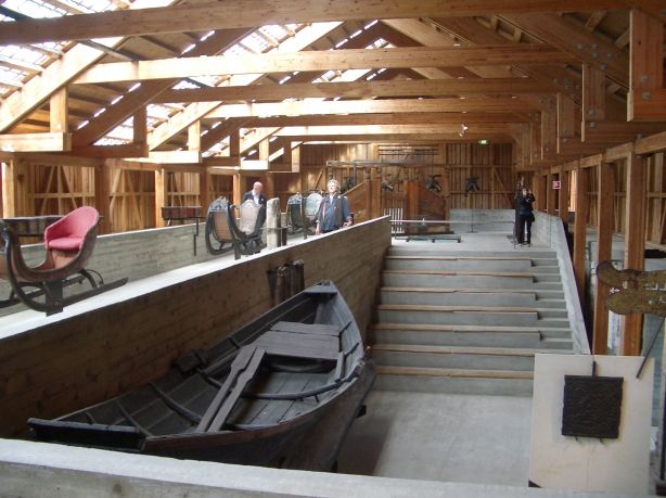 Interior of Bispegaard Museum at Hamar by Sverre Fehn 1969-1973