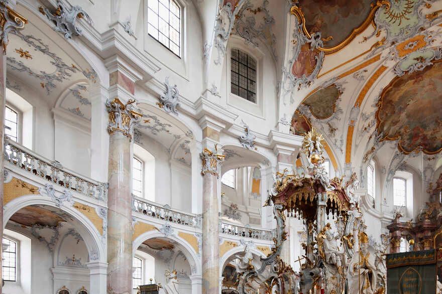 Church of Vierzehnheiligen Germany by Johann Balthasar Neumann built 1743-1772. A.D.