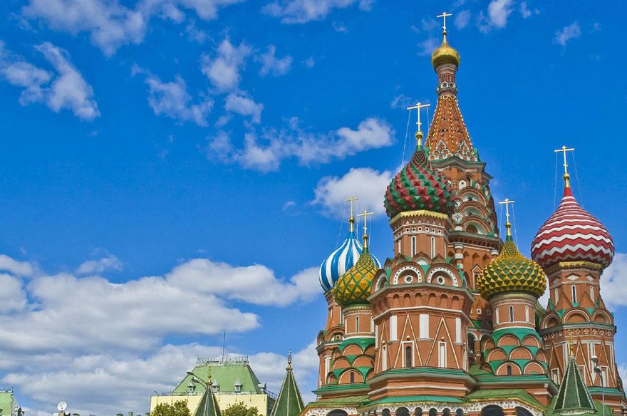 Saint Basil cathedral at Moscow