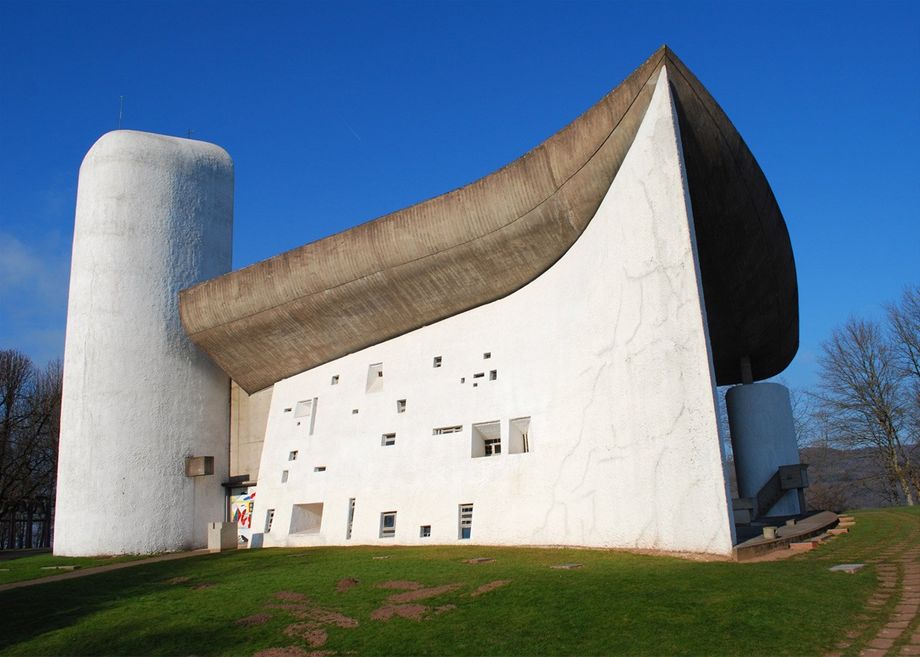 Notre-Dame-du-Haut at Ronchamp by Le Corbusier 1954