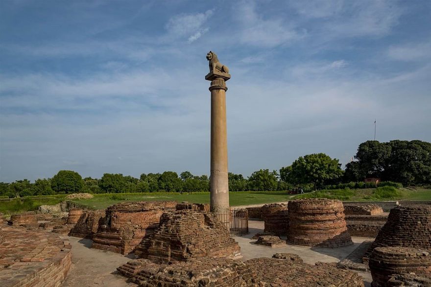 The Vaishali Pillar of Ashoka 268- 232 BC