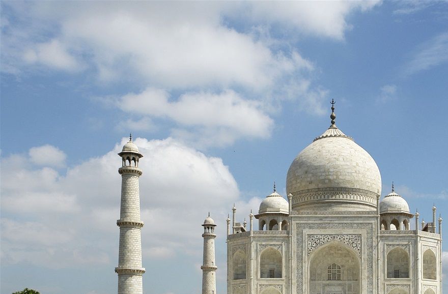 Taj Mahal at Agra, architect Ustad-Ahmad Lahori 1632-1643 A.D.