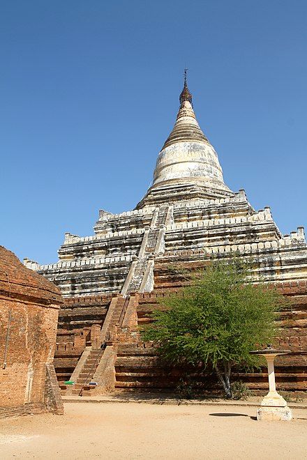 Shwesandaw Pagoda at Pagan completed by 1102 A.D.