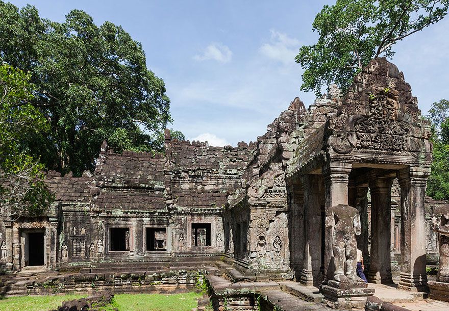 Preah Khan Temple at Angkor built in the 12th. Century