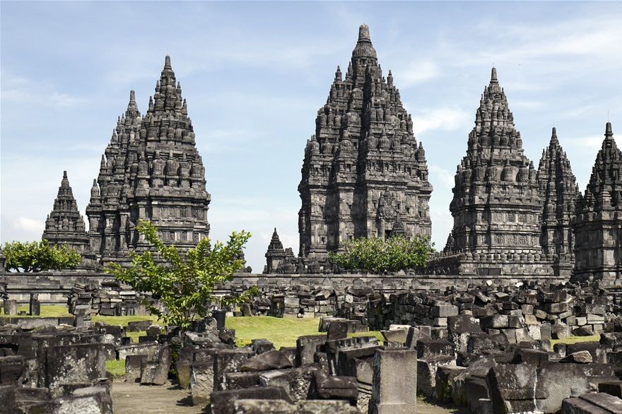 Prambanan Hindu Temples in Java built in 8th. Century