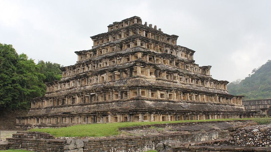 Pyramid of the Niches at El Tajin built around 1200 A.D.