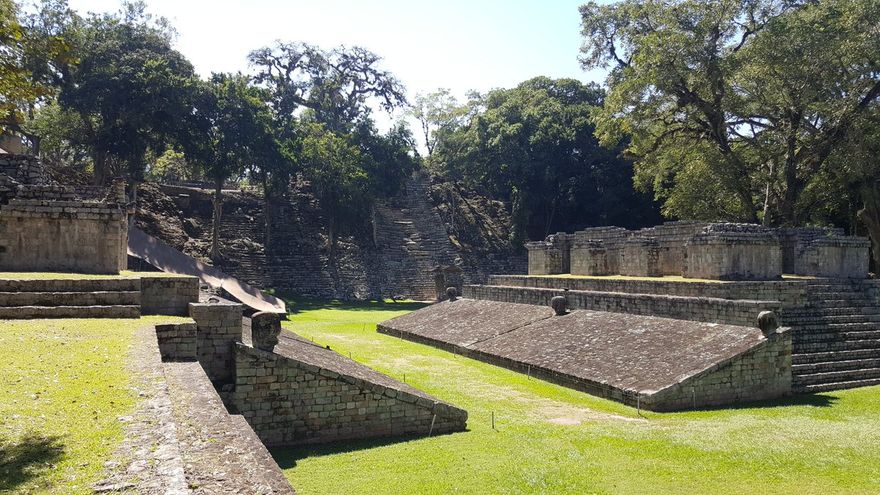 The Ball Court at Copan built 738 A.D.