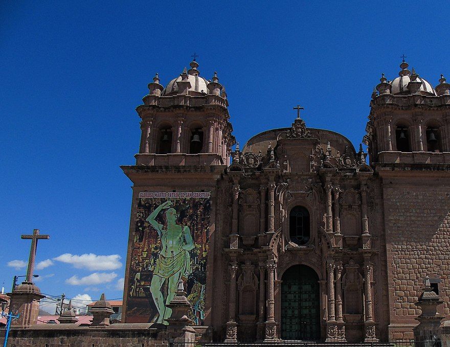 Church of San Sebastian at Cuzco built from mid-1560s and completed in 1799  A.D..