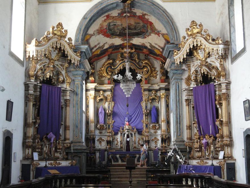 Church of Nossa Senhora do Carmó in Sabará, 1760's  A.D. architect Aleijadinho (born António Francisco Lisboa}