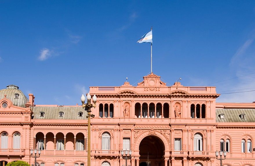 Casa Rosada at Buenos Aires designed by Francisco Tamburini, as a Post Office: 1879 A.D. & Government House: 1886 A.D.