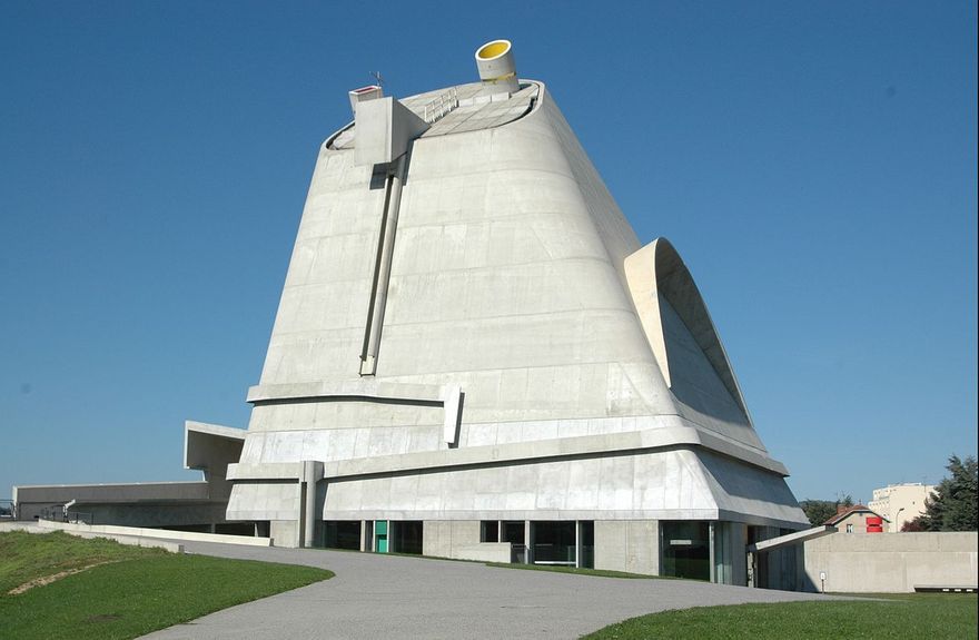 Saint-Pierre Church in Firminy by Architect Le Corbusier Year, 1963-2006