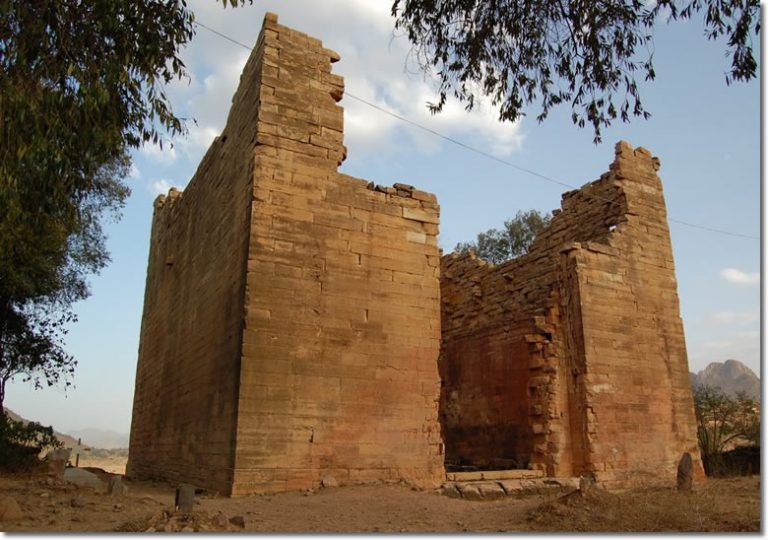 Temple Ruin at Yeha which lies to the northeast of Axum 700 B.C.