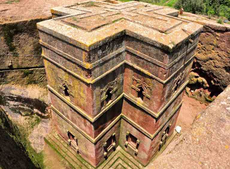 Biet Gyiorgis Church at Lalibela, late 12th or early 13th century A.D.