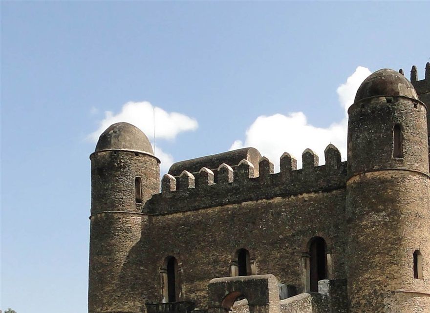 Castle of Fasilides at Gondar founded in the 17th century by Emperor Fasilides