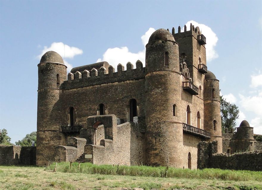 Castle of Fasilides at Gondar founded in the 17th century by Emperor Fasilides