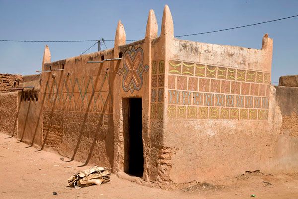 Hausa Style House in Old Town of Zinder, Niger
