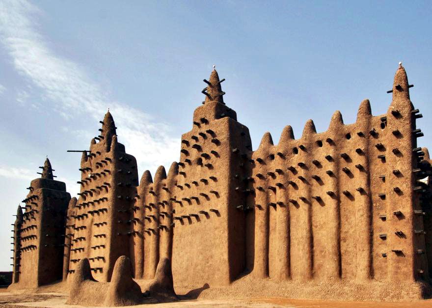 The Great Mosque of Djenne, built 13th-14th century A.D. rebuilt in 1906