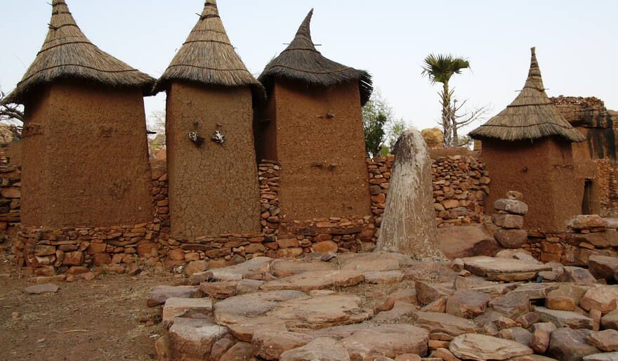 Storage Silos in Village near Bandiagara, Mali