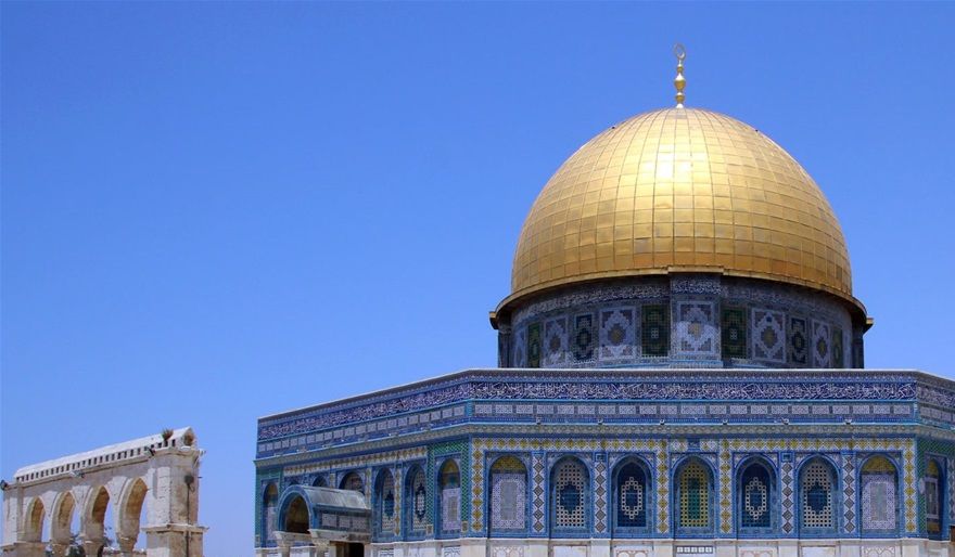 The Dome of the Rock in Jerusalem built 685-691/2 A.D. under Abdul al-Malik