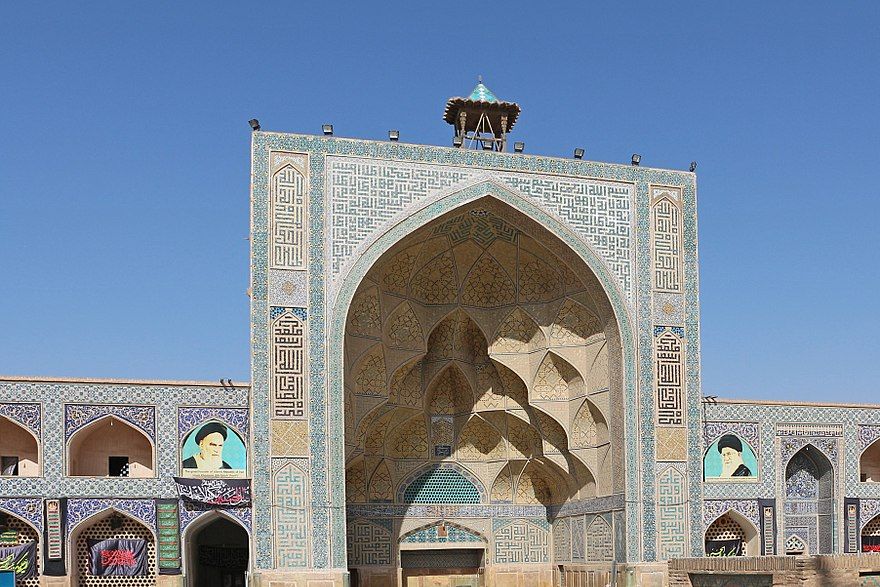 Iwan of the Jameh Mosque of Isfahan built from 771 A.D.