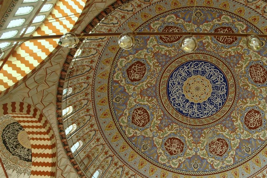 Dome of the Selimiye Mosque, Edirne designed by the architect Mimar Sinan, 1568-1575 A.D..