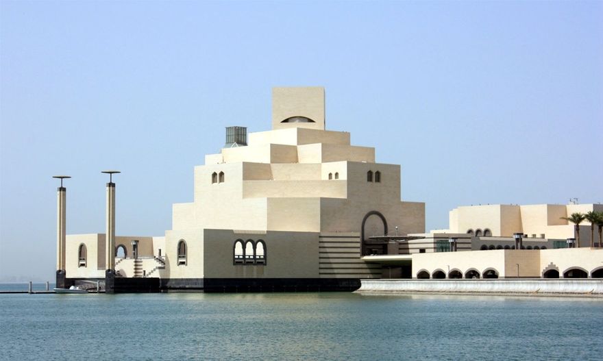 Museum of Islamic Art at Doha, Qatar designed by I. M. Pei, built 2008
