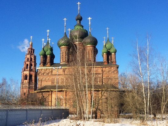 Saint John the Baptist Church (built 1671–87 A.D.) in Yaroslavl
