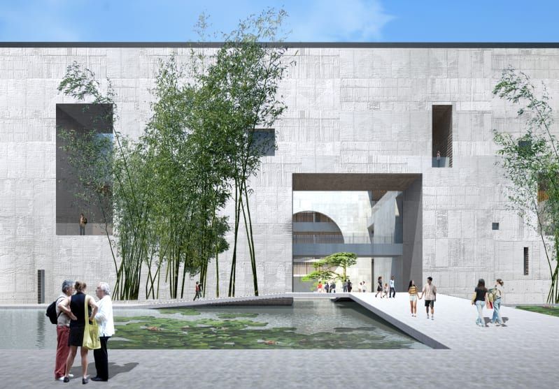 Shou County Culture and Art Centre by Studio Zhu Pei finished 2019