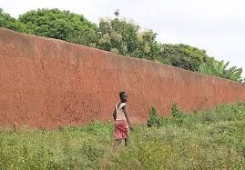 Part of the Walls of Benin City, Nigeria, that escaped destruction in 1897 A.D.