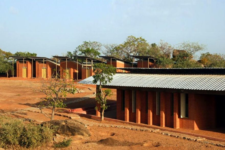 Opera Village by Diebedo Francis Kere, built at Laongo, Burkina Faso 2010-2015