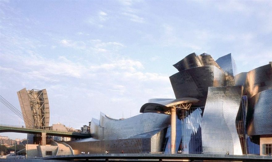 The Guggenheim Museum at Bilbao by Frank O. Gehry opened 1997.