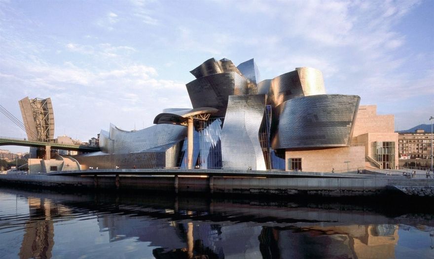 The Guggenheim Museum at Bilbao by Frank O. Gehry opened 1997.