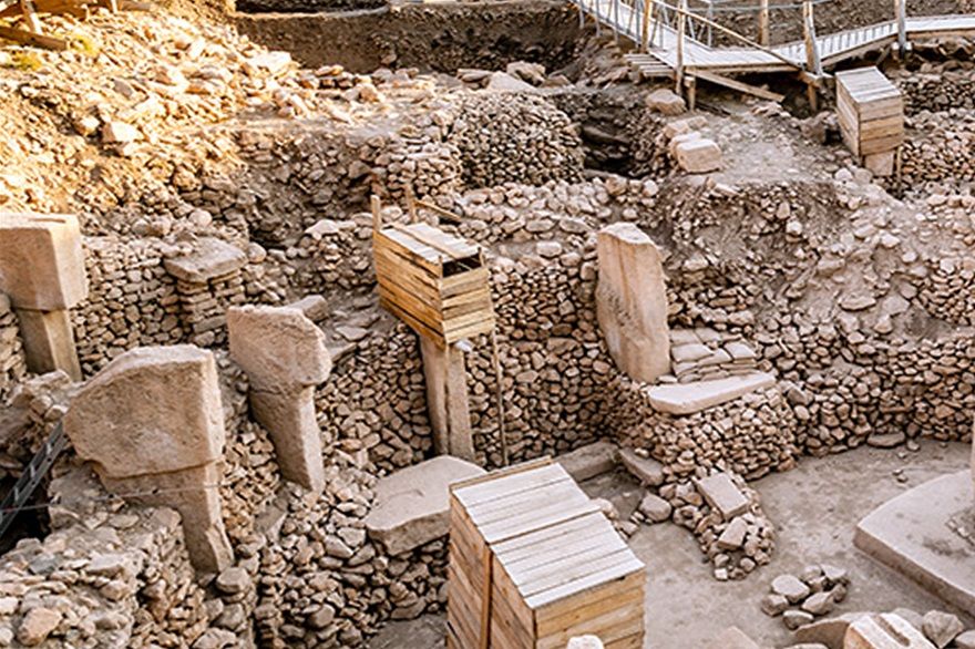 Gobekli Tepe Ruins in Turkey, from about 9,000 and 7,000 B.C,