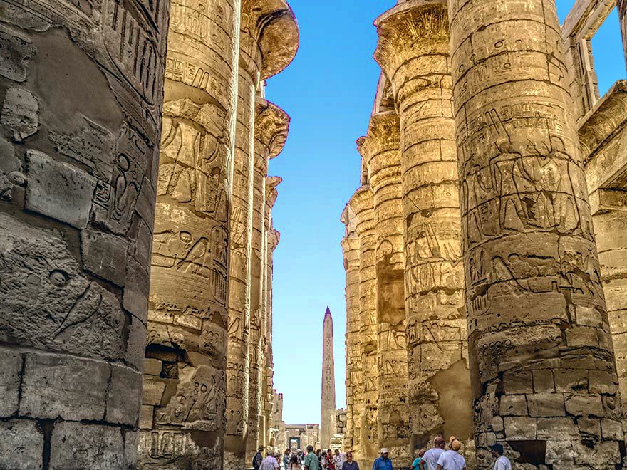 Hypostyle Hall of the Great Temple at Karnak, Luxor, Egypt, c.1294–1213 B.C.