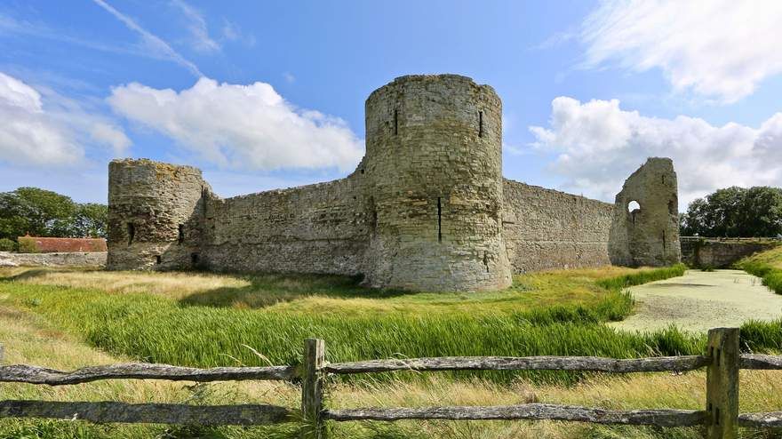 Pevensey Castle, England, built in the 4th. Century