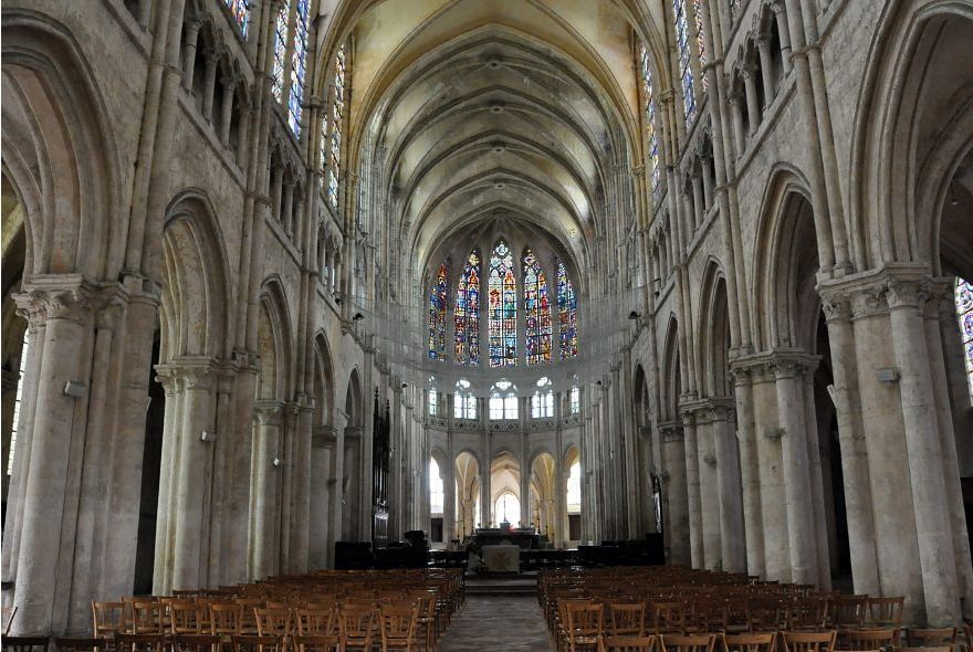 Chartres Cathedral (Chartres, France), 1194-1250 A.D.  Architect Jean Texier