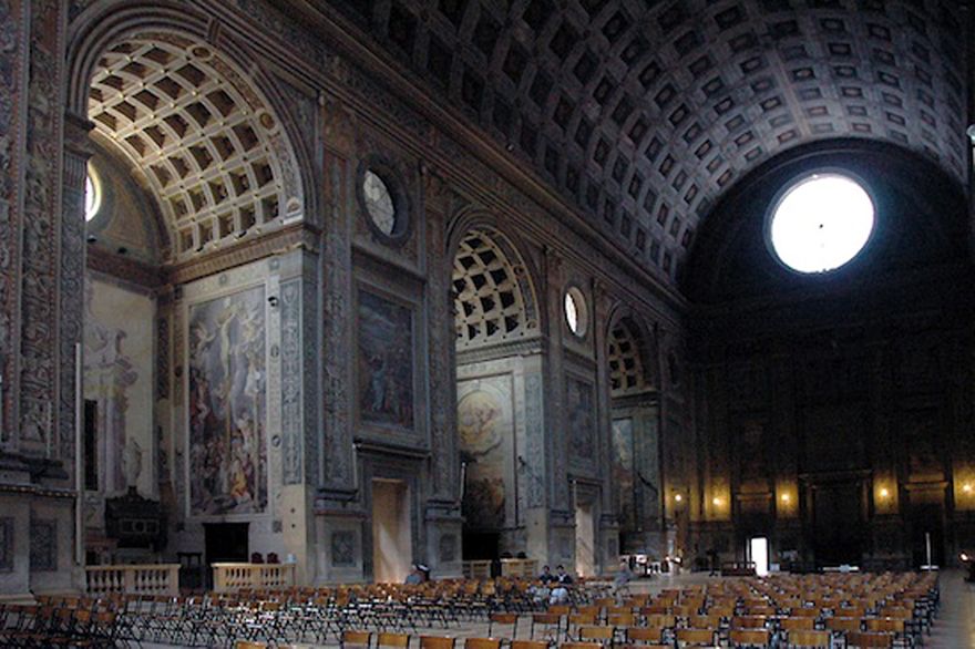 Early Renaissance - Basilica of Sant'Andrea (Mantua, Italy), begun 1470 A.D., by Leon Battista Alberti