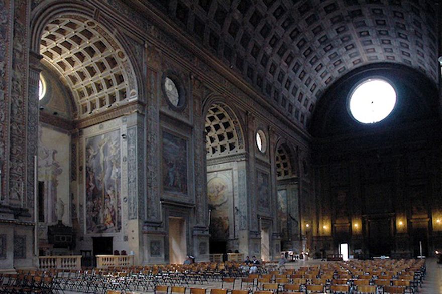 Early Renaissance - Basilica of Sant'Andrea (Mantua, Italy), begun 1470 A.D., by Leon Battista Alberti
