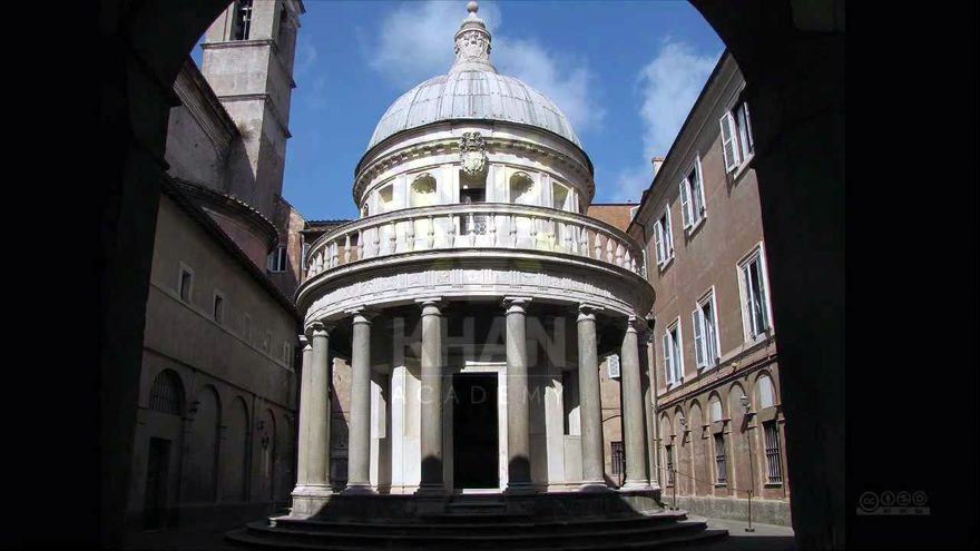 High Renaissance - The Tempietto (San Pietro in Montorio, Rome), 1502, by Donato Bramante