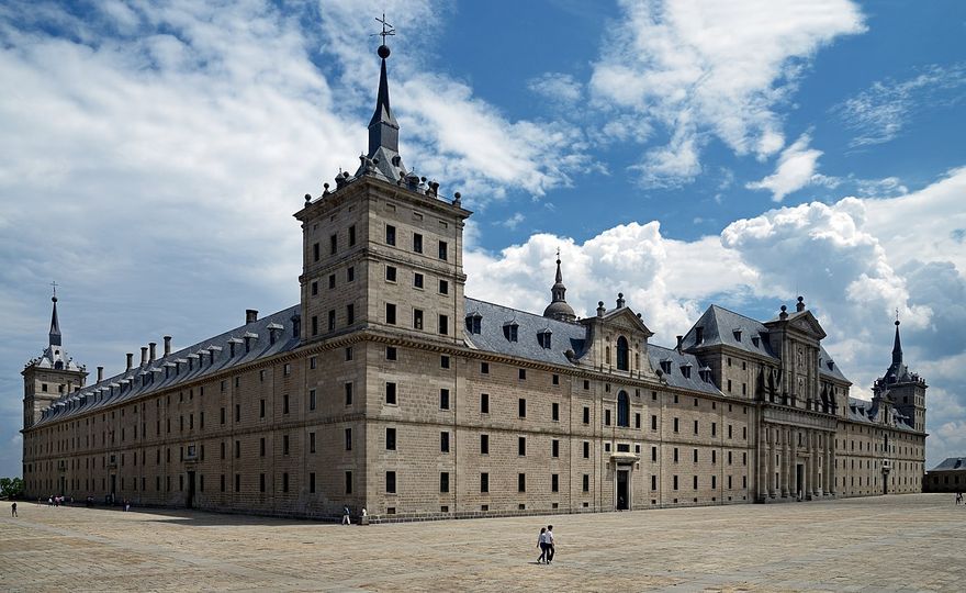 - El Escorial (outside Madrid, Spain), 1559-1584 A.D., by Juan Bautista de Toledo and Juan de Herrera
