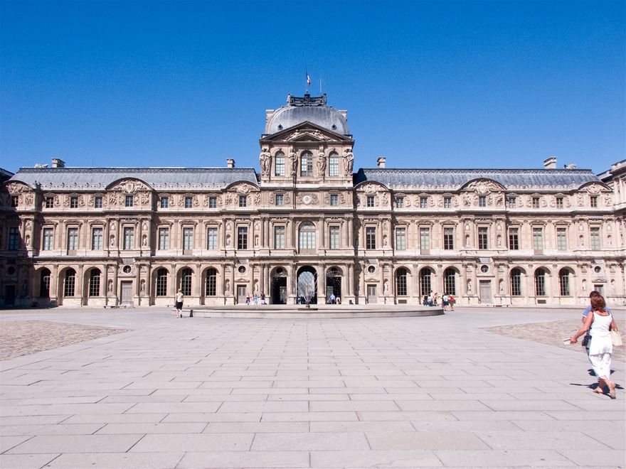 Northern Renaissance - East facade of the Cour Carrée (Louvre, Paris), 1549-1555 A.D., by Pierre Lescot
