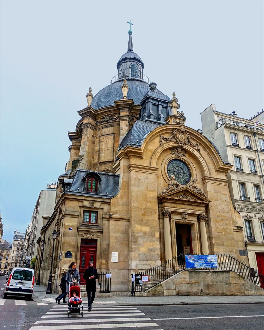 L’Eglise de la Visitation Sainte-Marie or Temple du Marais (Paris), c. 1632 A.D., by François Mansart