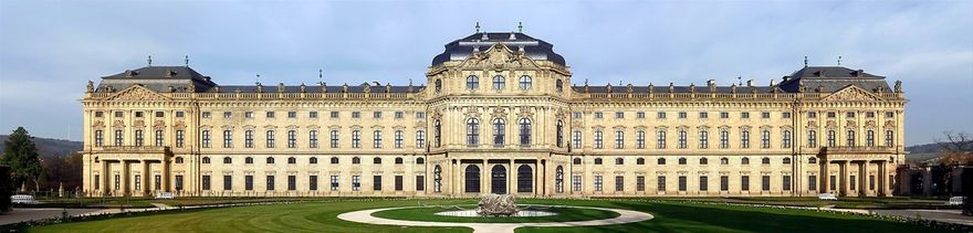 Würzburg Residence (1737–1744 A.D.) constructed for the Prince-Bishop of Würzburg by Balthasar Neumann.