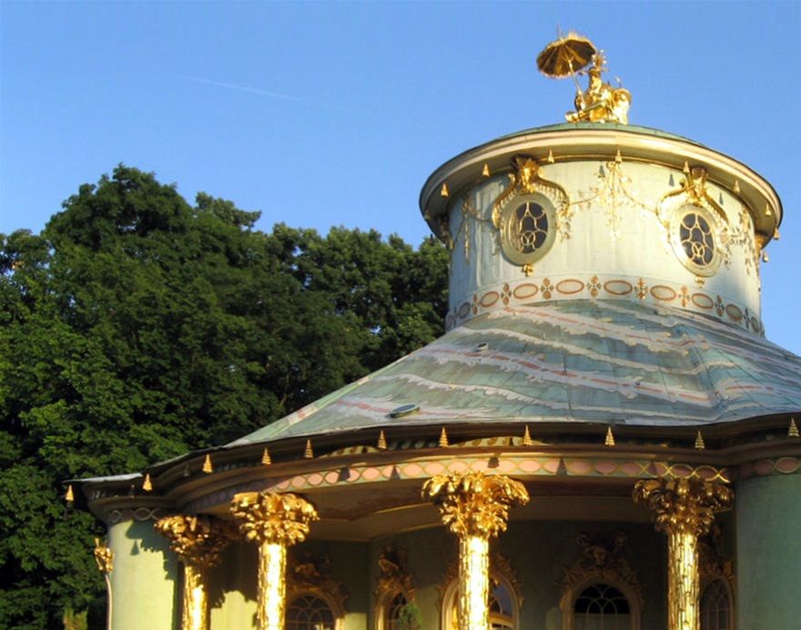 Chinoiserie - Chinese House, (Sanssouci Park, Potsdam, Germany), 1755-1764 A.D., by Johann Gottfried Büring