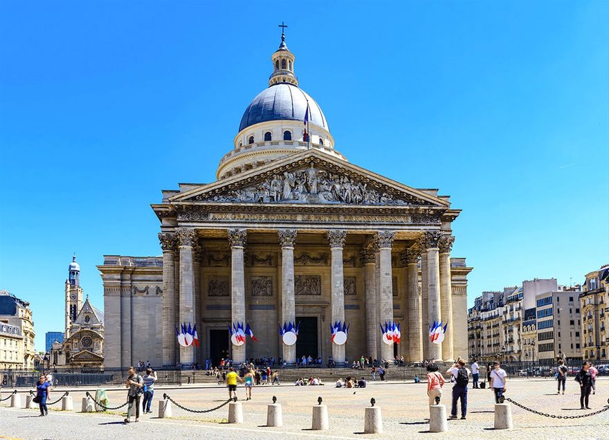 Panthéon (Paris), 1758–1790 A.D., by Jacques-Germain Soufflot (1713-1780 A.D.) and Jean-Baptiste Rondelet (1743-1829 A.D.)