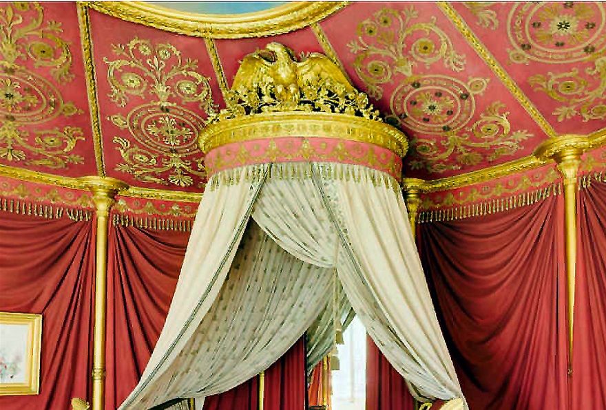 Empress Joséphine's Bedroom in Château de Malmaison (Rueil-Malmaison, France), 1800-1802 A.D., by Charles Percier and Pierre-François-Léonard Fontaine