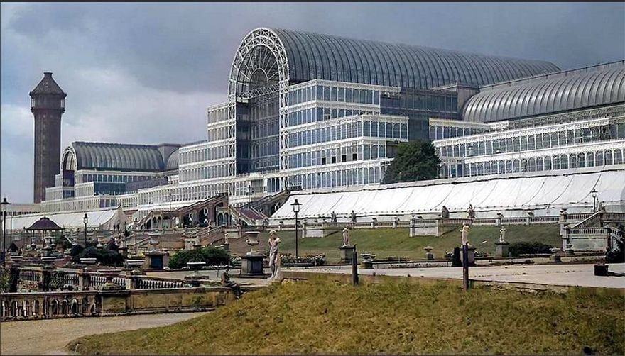 The Crystal Palace , London, built 1854 A.D,, by Joseph Paxton