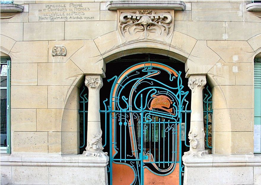 Doorway to the Castel Béranger in Paris, 1895–1898 A.D. by Hector Guimard