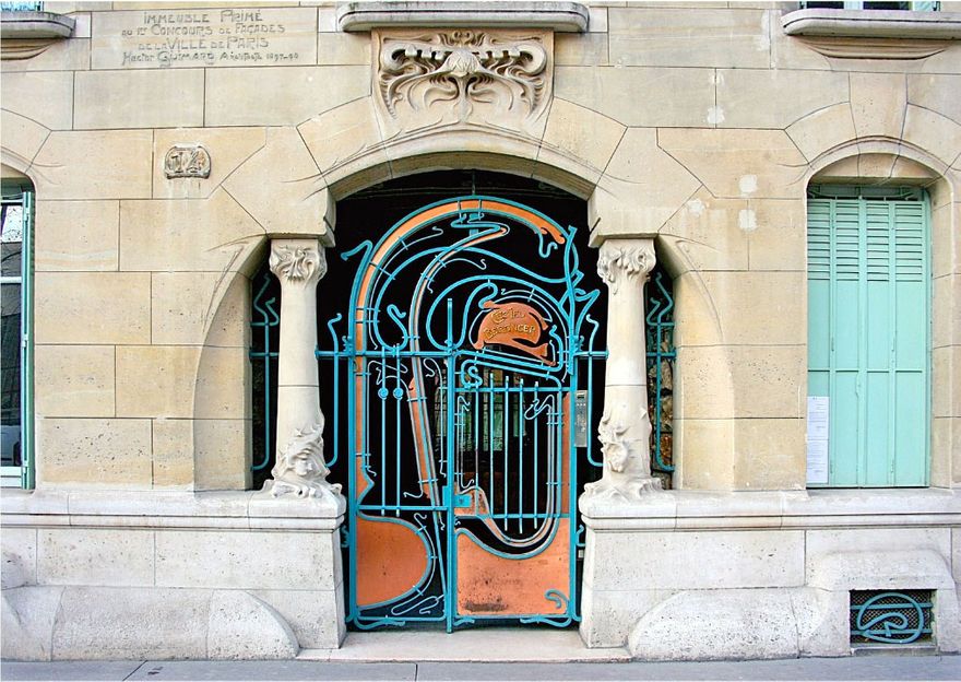 Doorway to the Castel Béranger in Paris, 1895–1898 A.D. by Hector Guimard