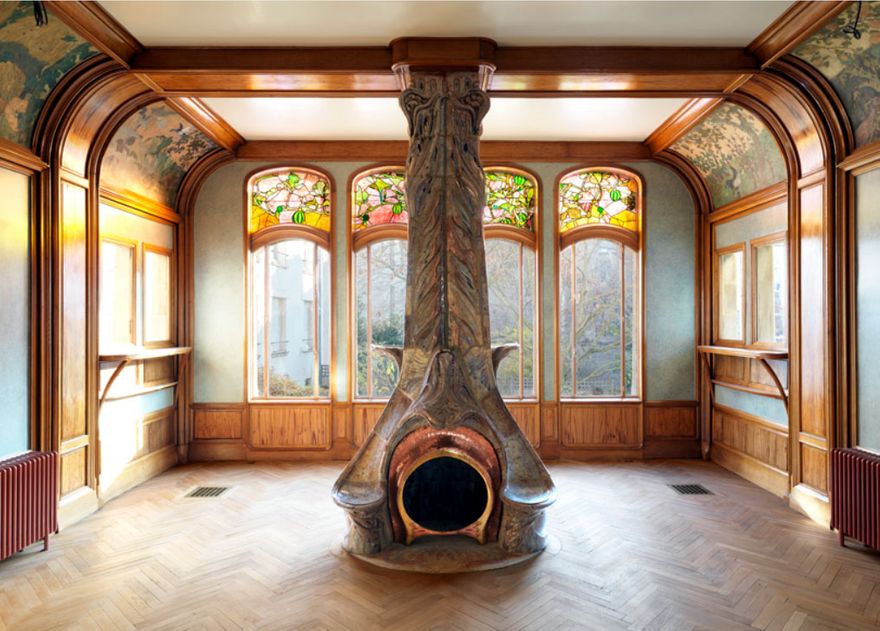 Interior of the Villa Majorelle, 1 rue Louis-Majorielle, Nancy, France, designed by architect Henri Sauvage 1901-1902.